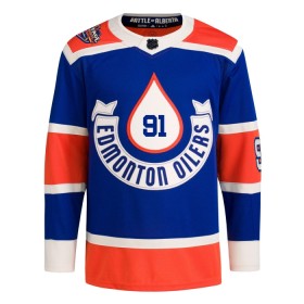 Edmonton Oilers Dresy Evander Kane Heritage Classic Adidas 2023-24 Modrý Authentic - Pánské